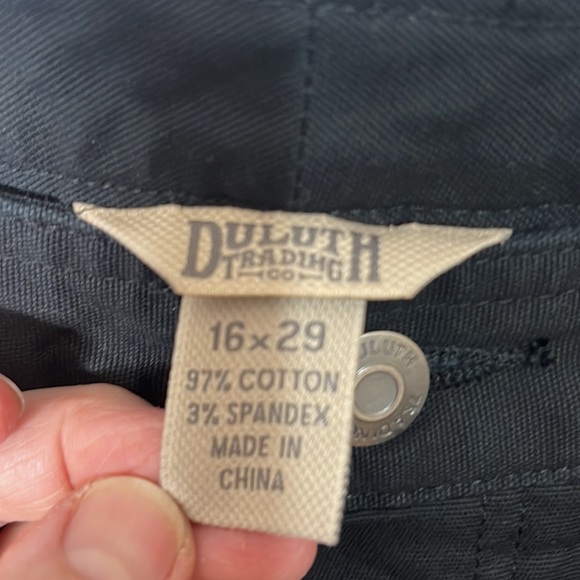Duluth Trading Co Black Twill Work Pants Bootcut Womens Sz 16x29 - Picture 7 of 12